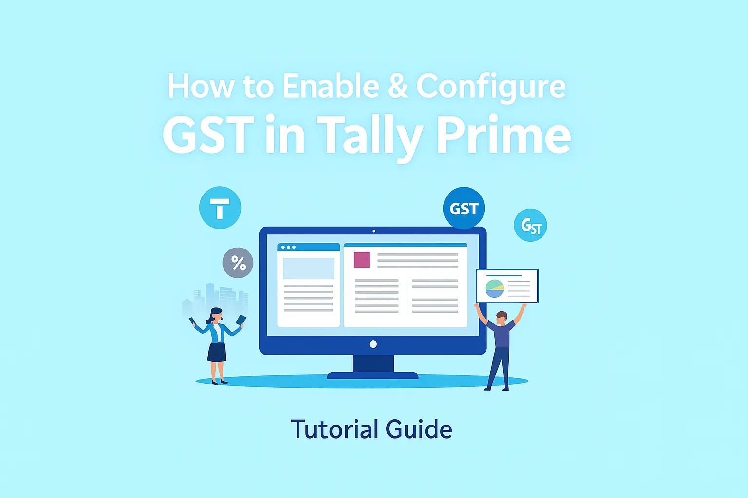 how to enable & configure gst in tally prime