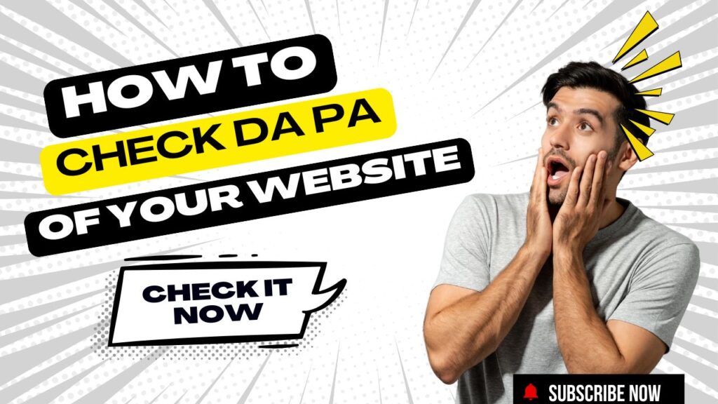 How to check DA PA of a website