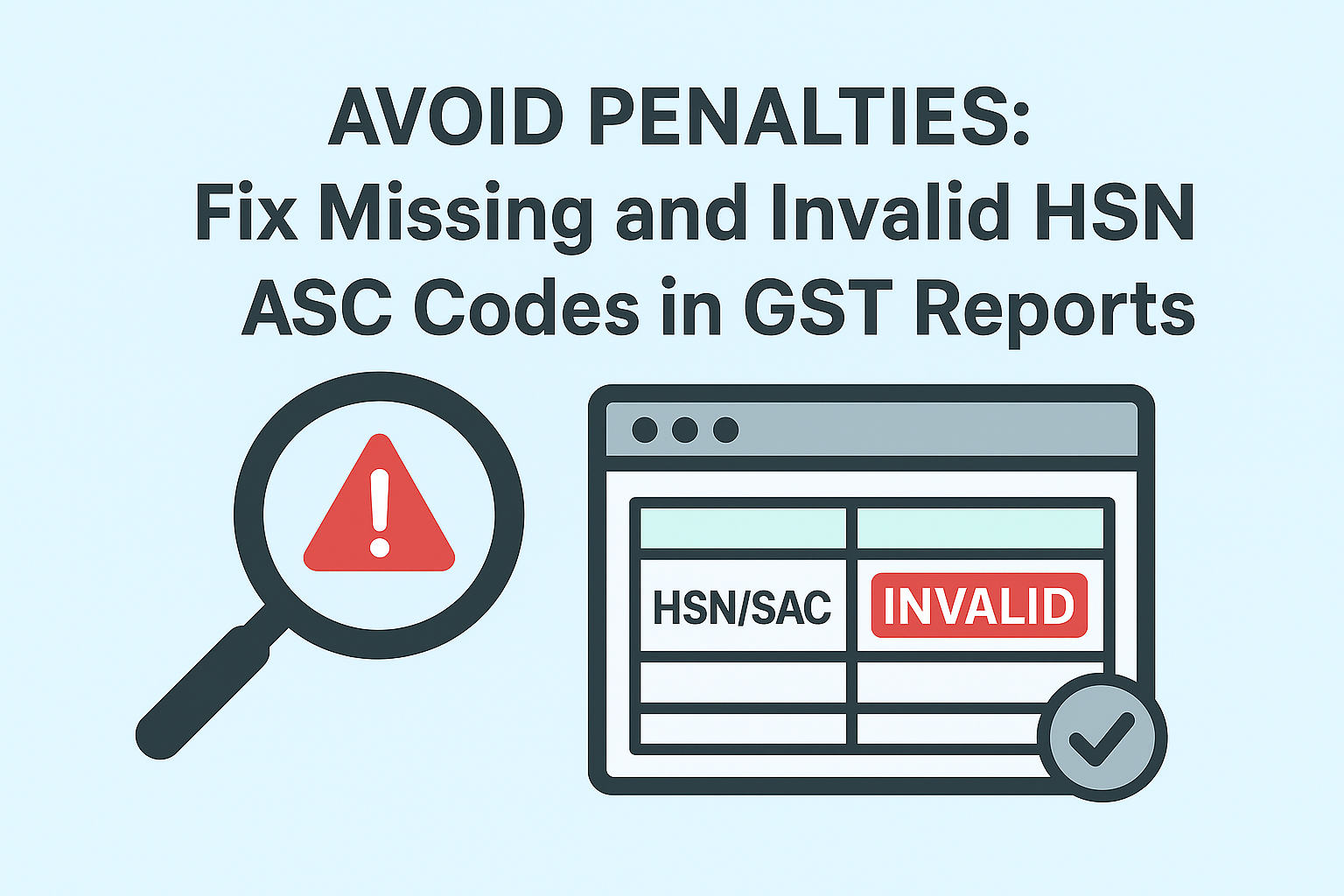 Avoid Penalties Fix Missing and Invalid HSNSAC Codes in GST Reports