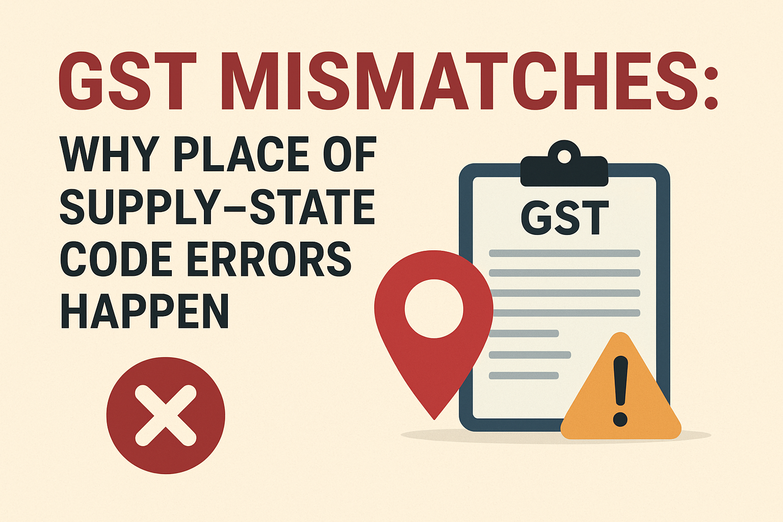 GST Mismatches Why Place of Supply–State Code Errors Happen