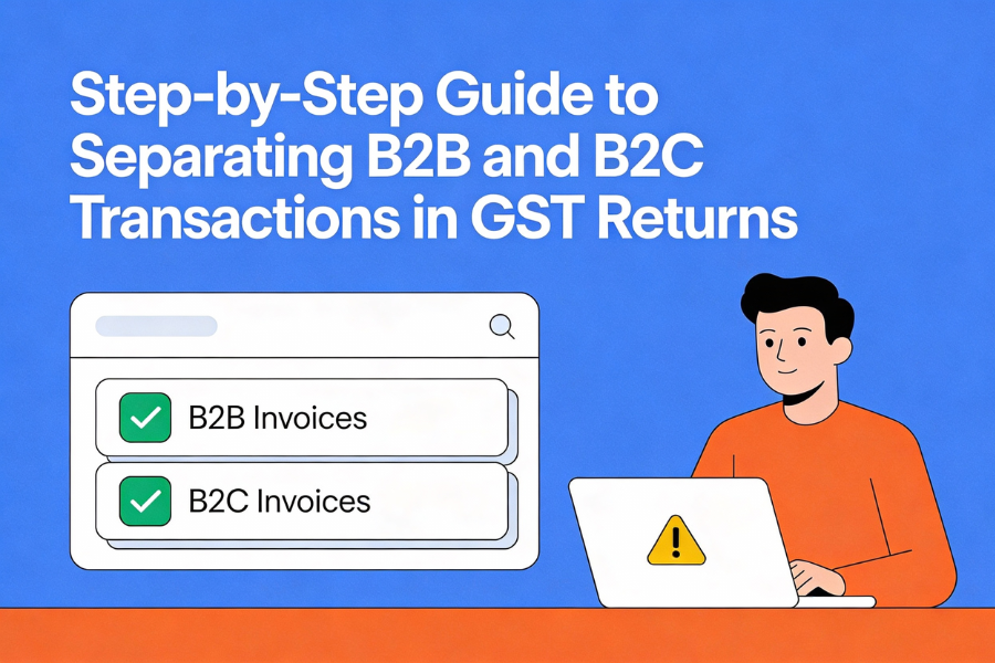 Step-by-Step Guide to Separating B2B and B2C Transactions in GST Returns