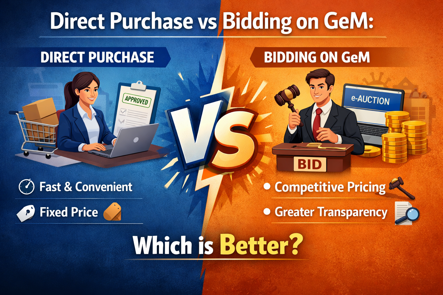 Direct Purchase vs Bidding on GeM Which is Better