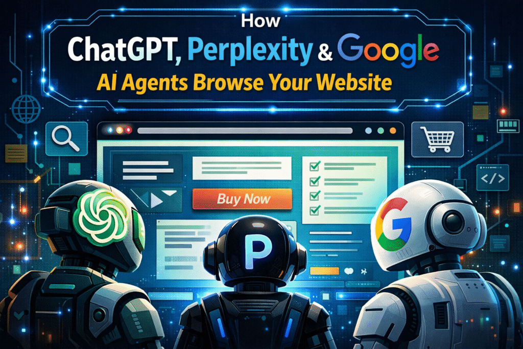 How ChatGPT, Perplexity & Google AI Agents Browse Your Website