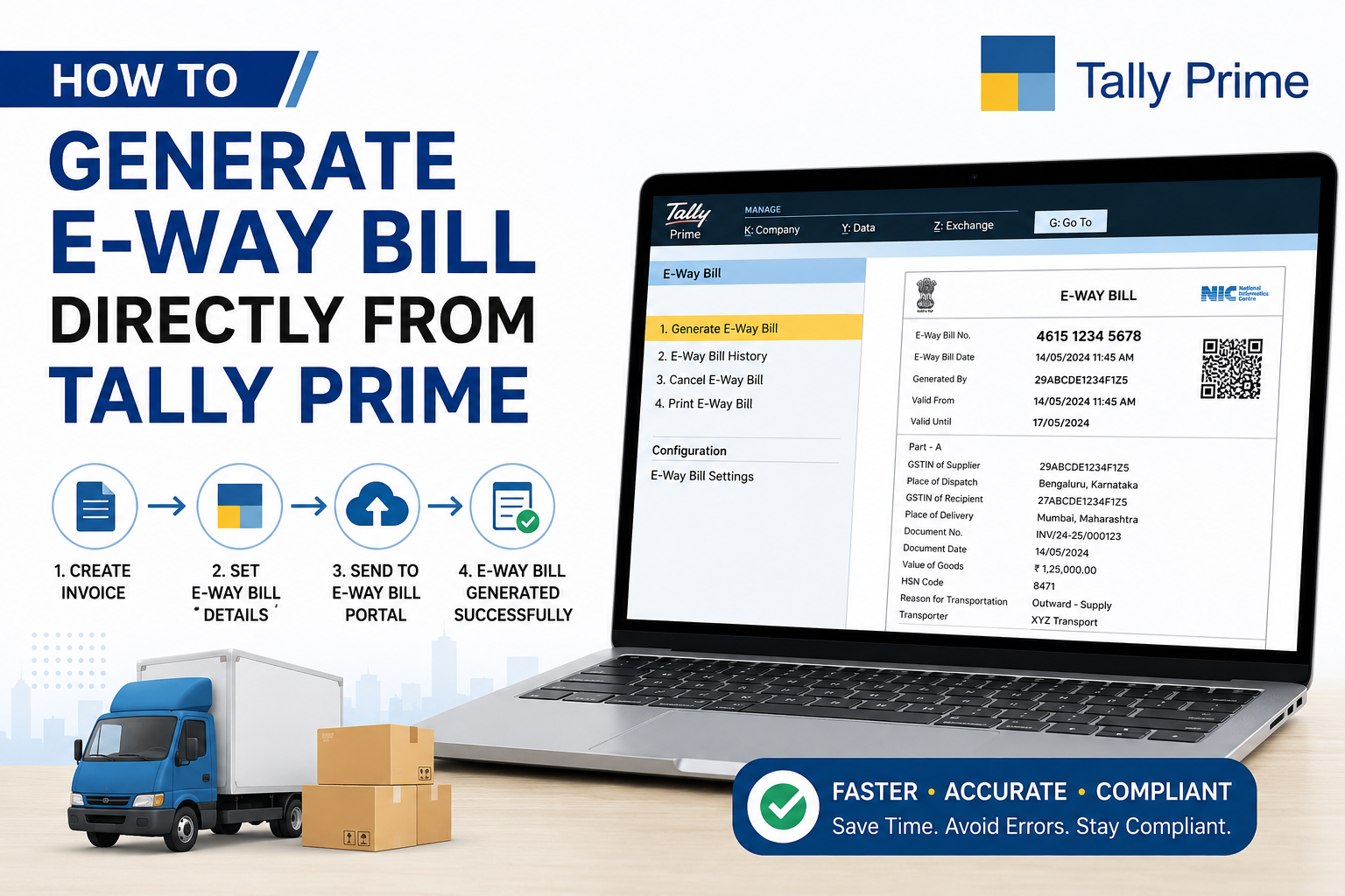 How to Generate E-Way Bill Directly from Tally Prime