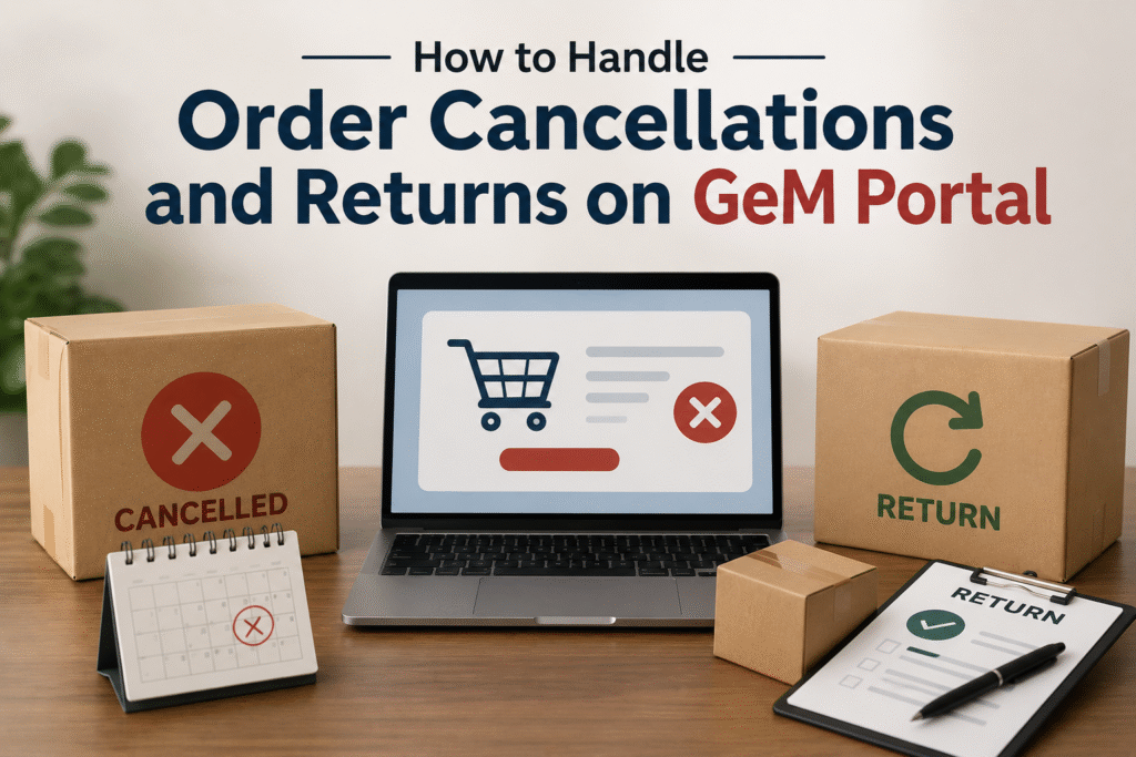 How to Handle Order Cancellations and Returns on GeM Portal