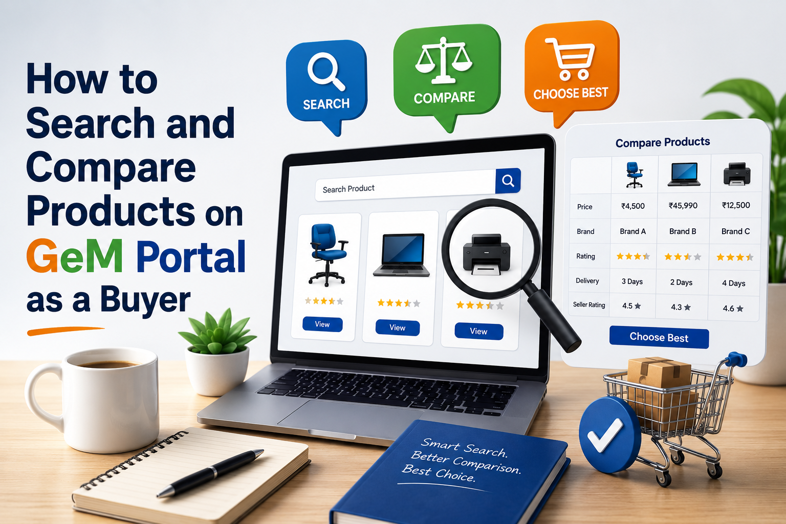 How to Search and Compare Products on GeM Portal as a Buyer