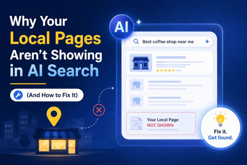 Why Your Local Pages Aren’t Showing in AI Search (And How to Fix It)