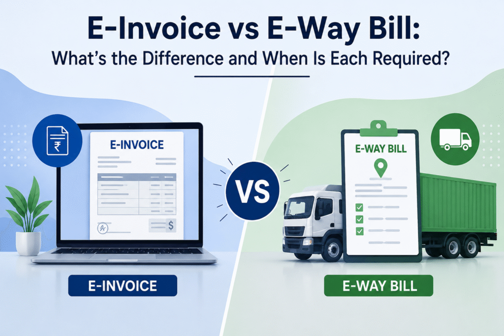 E-Invoice vs E-Way Bill: What's the Difference and When Is Each Required?