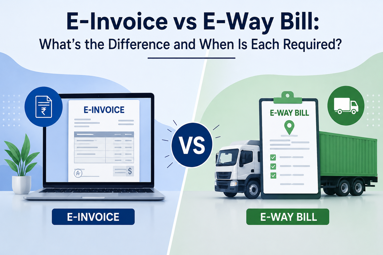 E-Invoice vs E-Way Bill: What's the Difference and When Is Each Required?