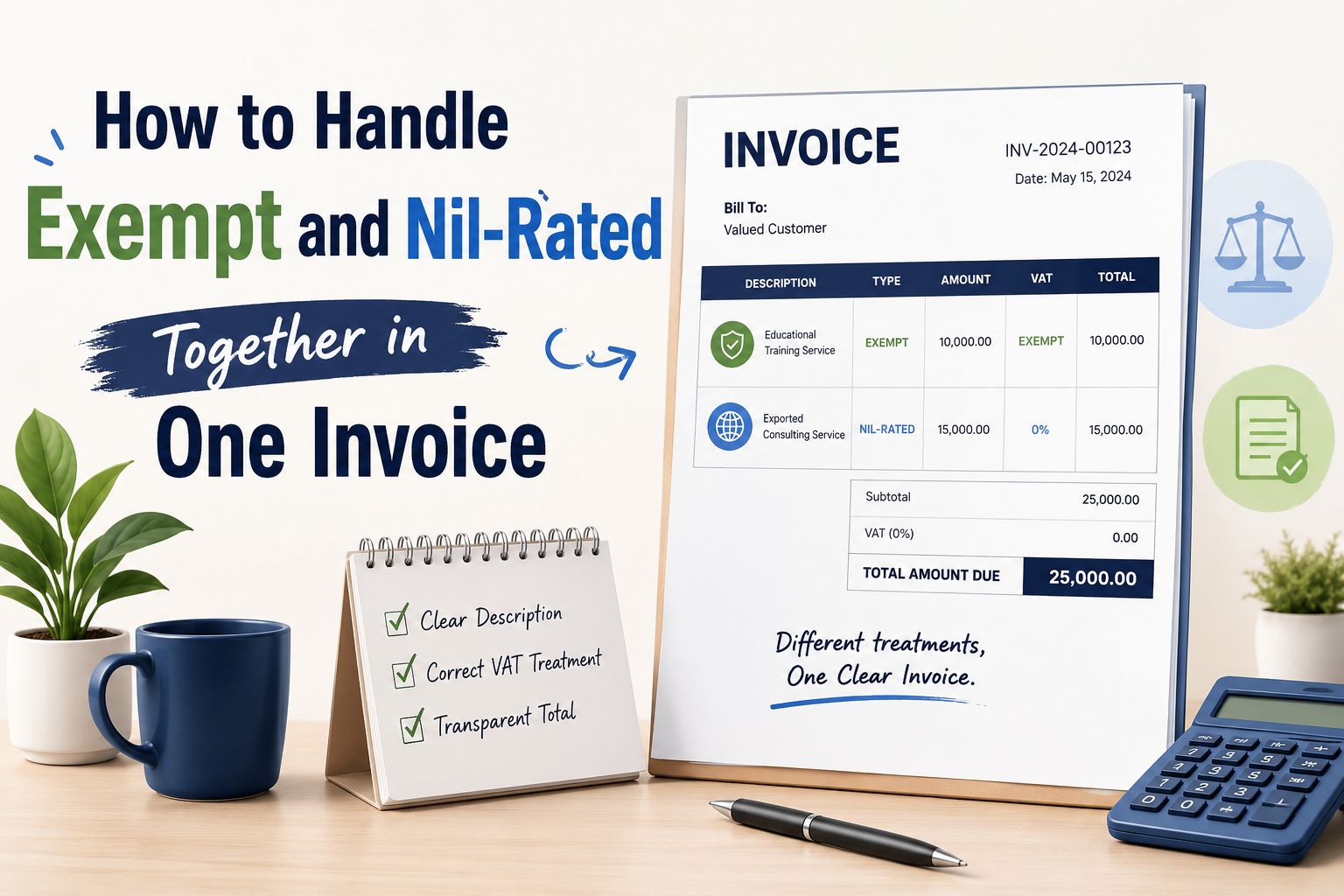 How to Handle Exempt and Nil-Rated Sales Together in One Invoice