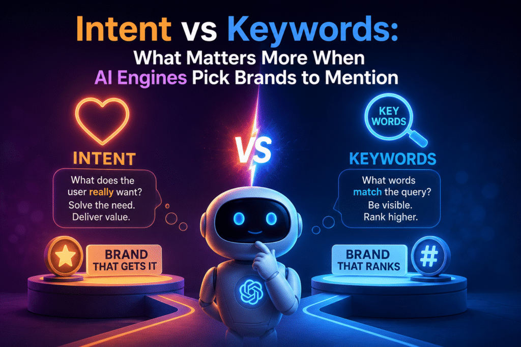 Intent vs Keywords What Matters More When AI Engines Pick Brands to Mention