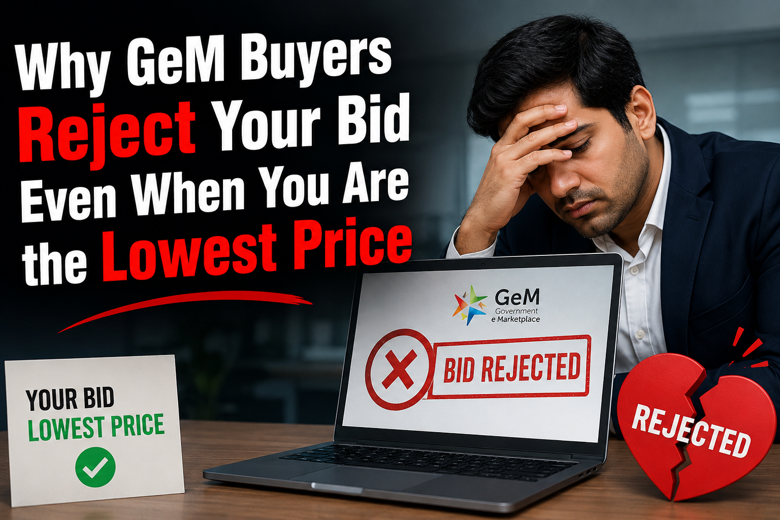 Why GeM Buyers Reject Your Bid Even When You Are the Lowest Price