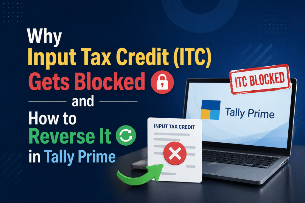 Why Input Tax Credit (ITC) Gets Blocked and How to Reverse It in Tally Prime