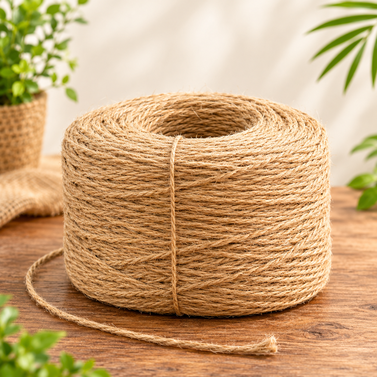 Jute Sutli Rope 500 gm | 2mm Jute Twine, 3-Ply (250 mtr)